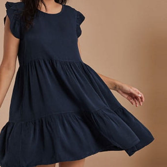 Favlux Nordstrom ruffle sleeve tiered dress babydoll - Picture 1 of 7